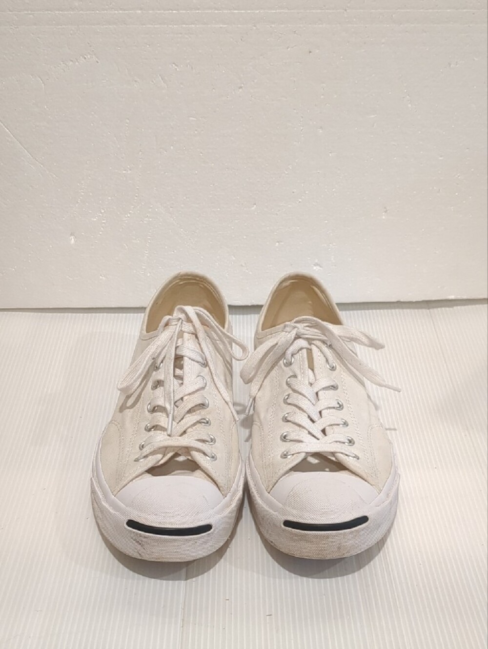 Converse x Jack Purcell Low Top White Canvas Sneakers Shoes
